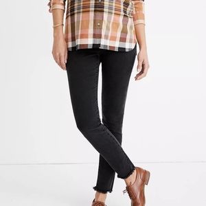 Madewell Side Panel Maternity Jeans in black